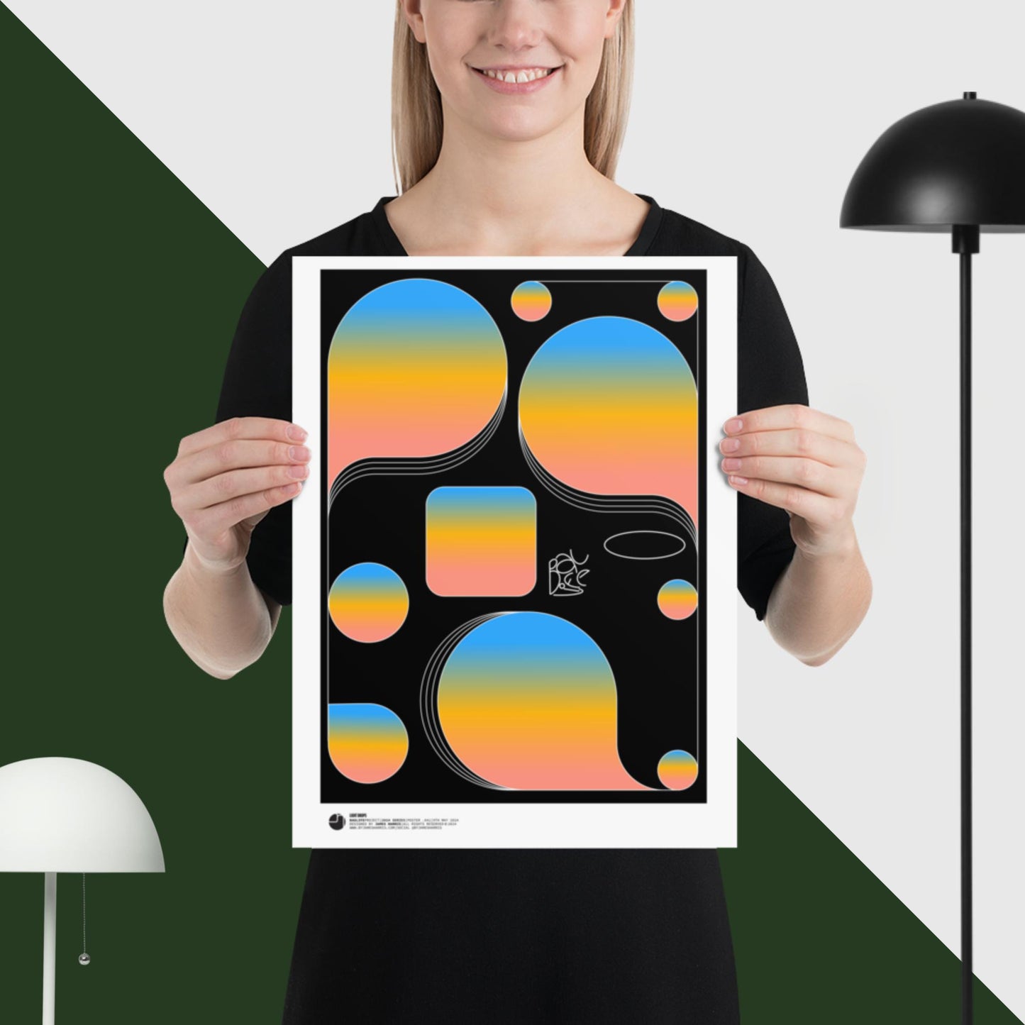 LIGHT DROPS - 041 - byJAMESHARRIS - Baulife - Bauhaus - Print