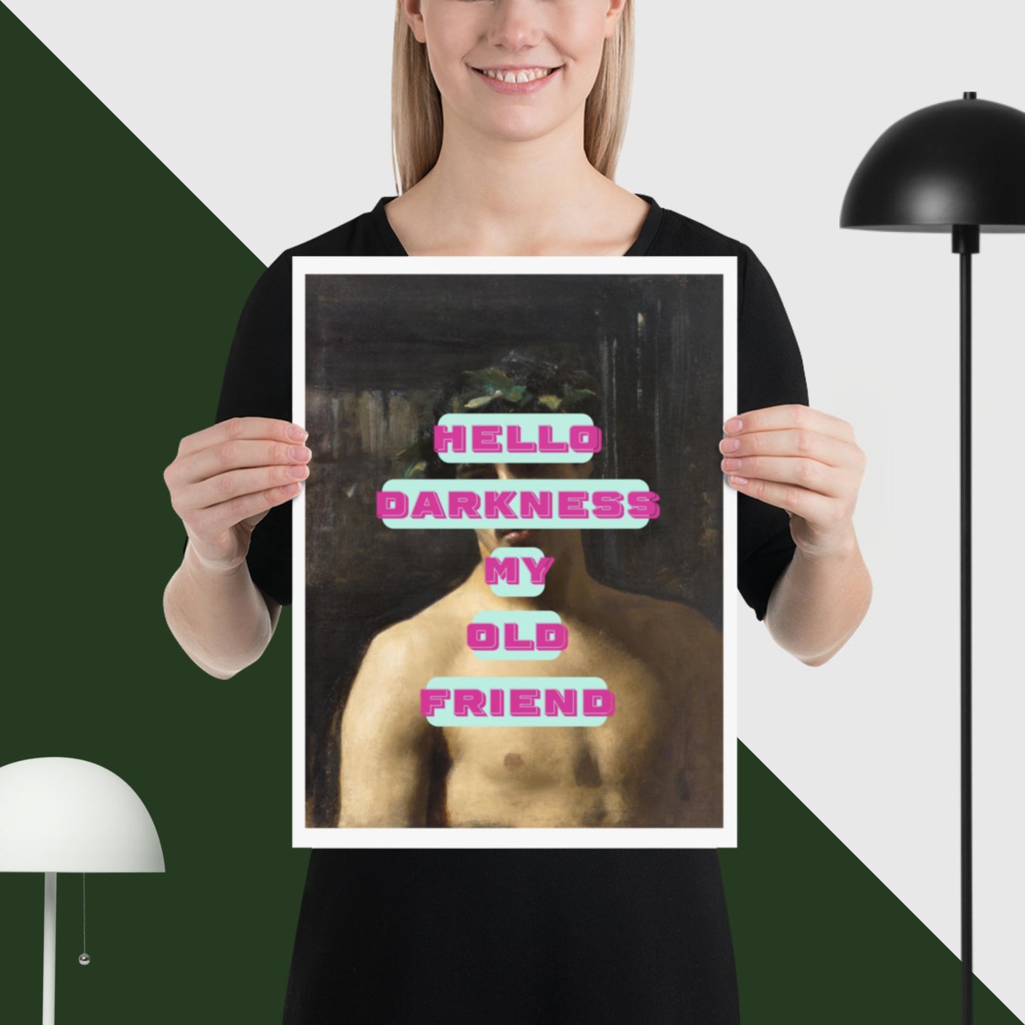 hello darkness, my old friend - LYRICS - PRINT - MUSIC - Classic Art