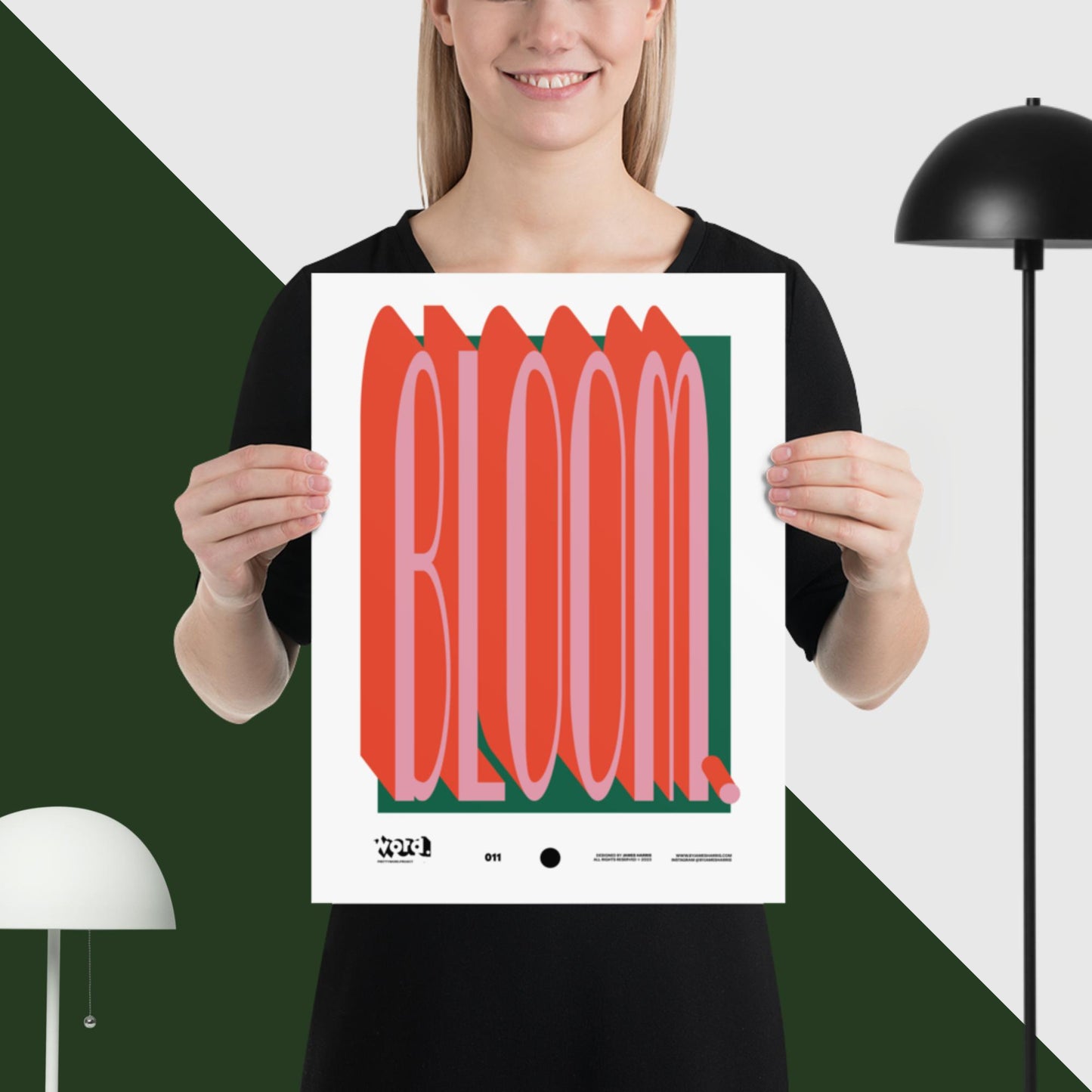 BLOOM - WORD. - byJAMESHARRIS - Print