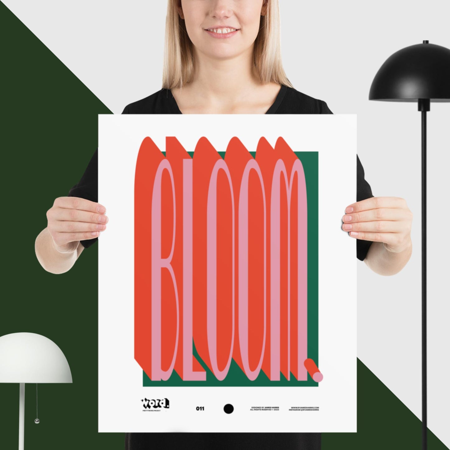 BLOOM - WORD. - byJAMESHARRIS - Print