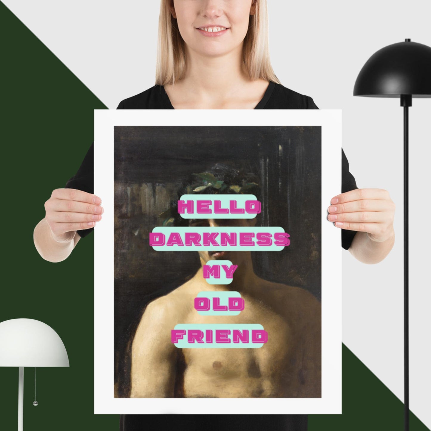 hello darkness, my old friend - LYRICS - PRINT - MUSIC - Classic Art